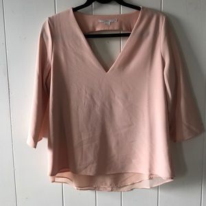 Pink cut out back blouse